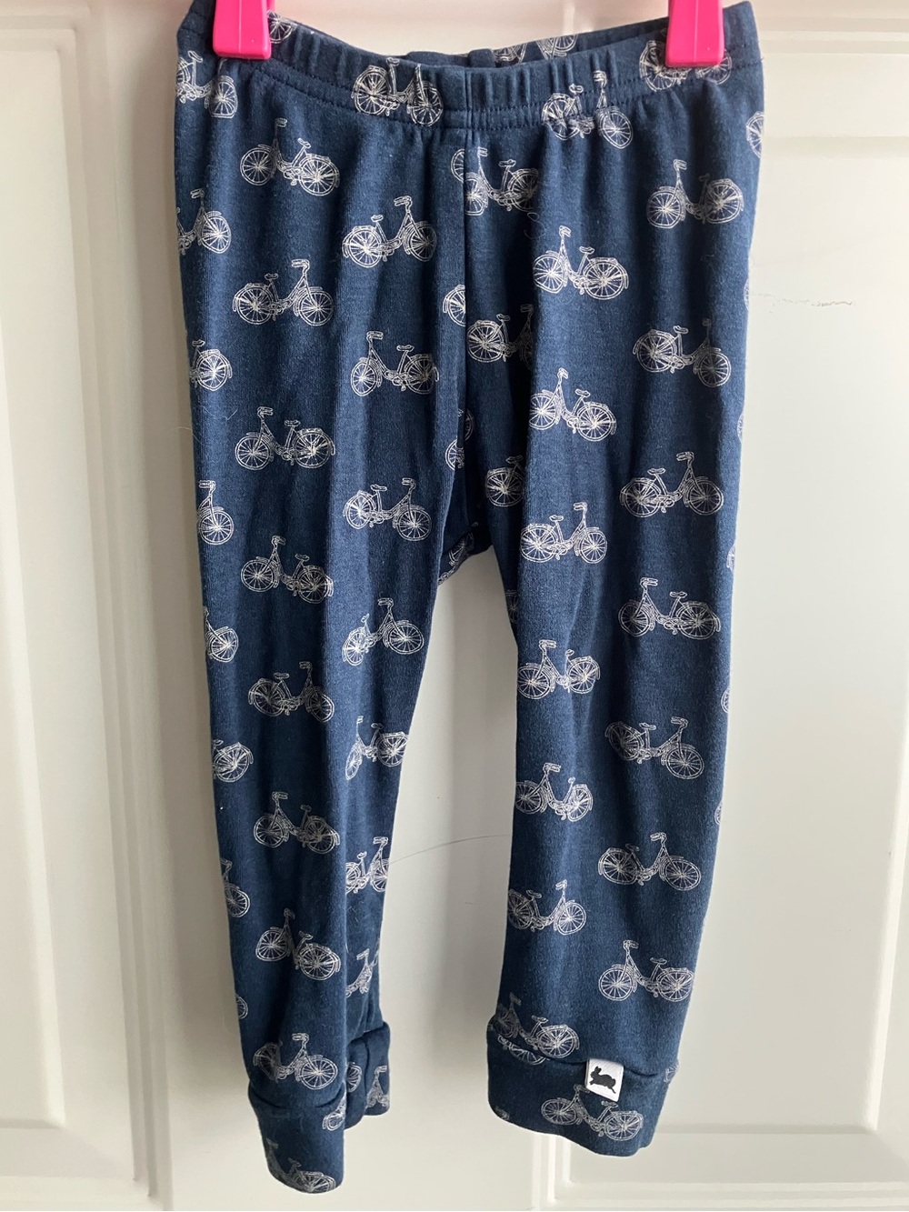 Little & lively navy bike pants made in Canada 12-18 months